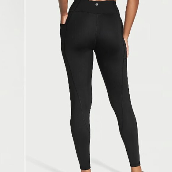 Victoria's Secret Essential High-Rise Pocket Merlot/ Dark Purplish Red Leggings - Picture 11 of 12